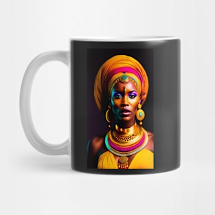 Colorful tribal queen Mug